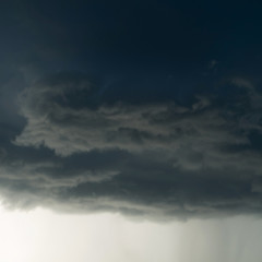 Fototapeta na wymiar heavy rain storm clouds, thunderstorm dramatic sky