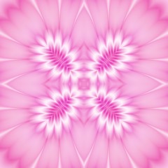 Seamless decorated pattern in pink