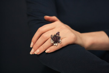 Ring in shape of  flower