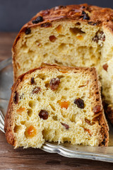 Panettone, christmas cake of Milano