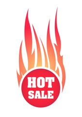 Hot Sale colorful vector design with blazing fireball