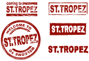 Ink stamp set city St. Tropez