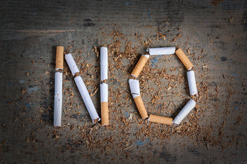 No word of a cigarette