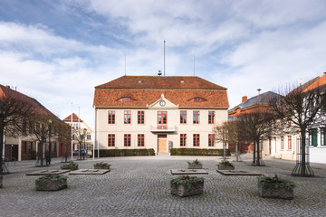Town Hall of Malchow, Mecklenburg, Germany