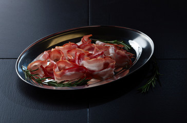 bacon with rosemary