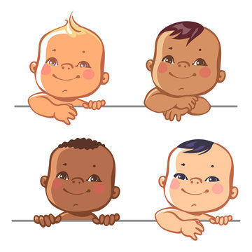  Set of cute little baby boys