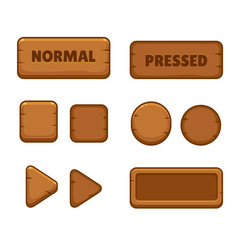 Wooden game buttons