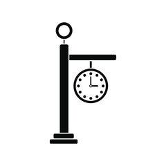Street clock icon