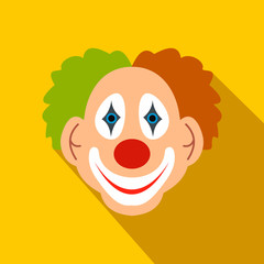 Clown flat icon 
