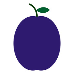 Plum flat icon
