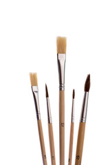 Set of brushes  isolated on white