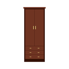 Cupboard wardrobe flat icon