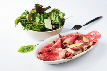 Roast beef and lettuce variation