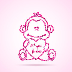 Valentines  Day template.