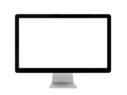 Computer monitor isolated