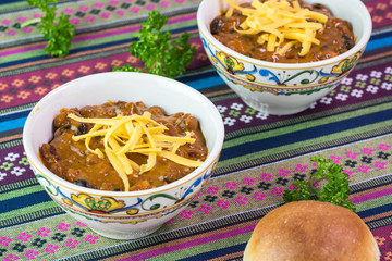 Three bean chili.