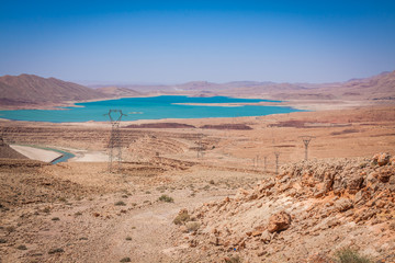 Fototapeta na wymiar Lake al-hassan addakhil in Errachidia Morocco