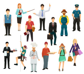 Obraz premium People, icon set vector