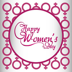 Happy womens day design 