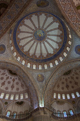Interior of Sultan Ahmet Mosque in Istanbul