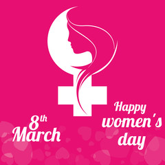 Happy womens day design 