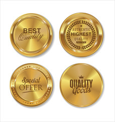 Premium Quality golden labels collection 