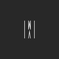 Letter W logo minimal monogram style, creative design element, graphic style wave icon