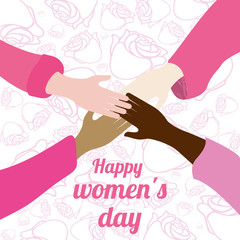 Happy womens day design 