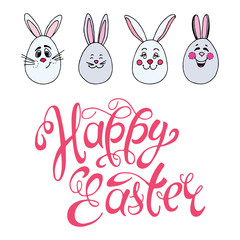Fototapeta premium Happy Easter background.