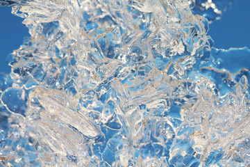 Ice macro background