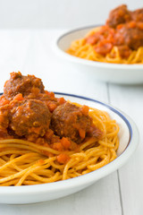 Spaghetti with meatballs
