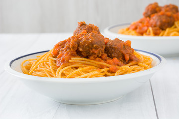 Spaghetti with meatballs
