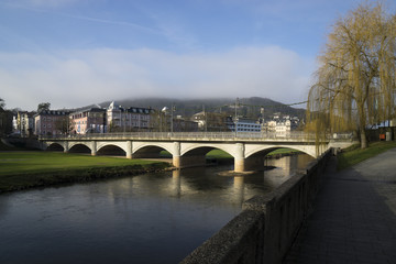 Stadtansicht der Kurstadt Bad Kissingen, Unterfranken, Bayern, Deutschland