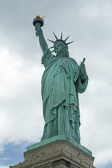 Fototapeta na wymiar Lady Liberty on a pedestal.