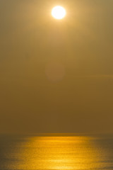 Fototapeta na wymiar Amazing sunset in Santorini, Greece.