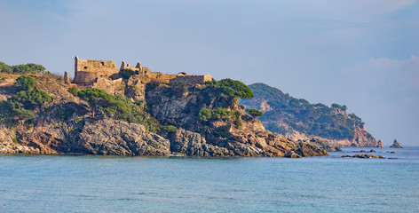 Detail of the Spanish coast (Costa Brava,Fosca)