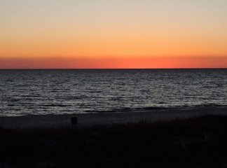sundown at the beach