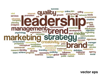 Vector onceptual business word cloud