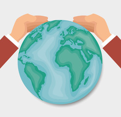 hands around of the world design 