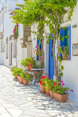 Traditional houses in Mykonos, Greece. Beautiful sample of the a - 102258150