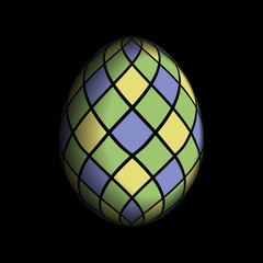 greeting card - colored Easter egg