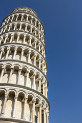 Fototapeta na wymiar Detail of the Tower of Pisa, Tuscany, Italy