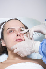 Obraz na płótnie Canvas Photo of cosmetic procedures .