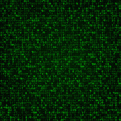 Virtual reality, abstract green technology background, vector illustration