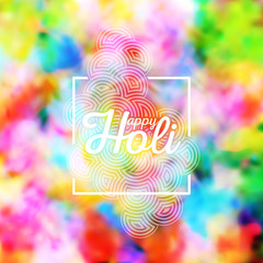 Colorful background for Holi celebration, vector illustration