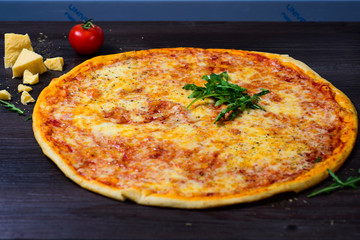 delicious Italian pizza Margarita