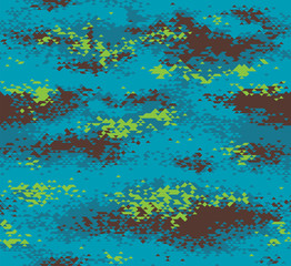 Obraz na płótnie Canvas Modern triangular camouflage seamless pattern blue