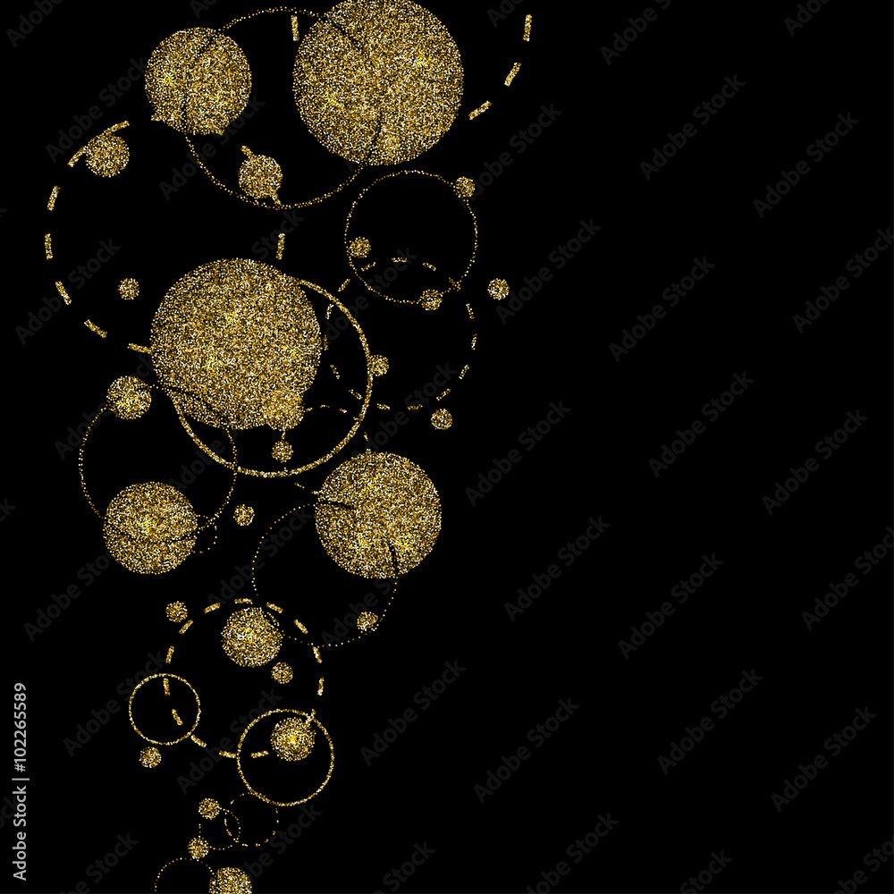 Wall mural vector modern gold glitter abstract background