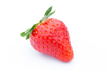 Strawberry on the white background.