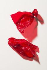 Red sweet wrappers